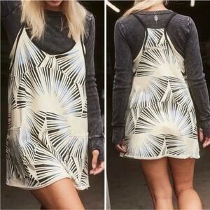 NWOT Free People Movement Hot Shot Printed Mini Dress - Sunrise Geo XS